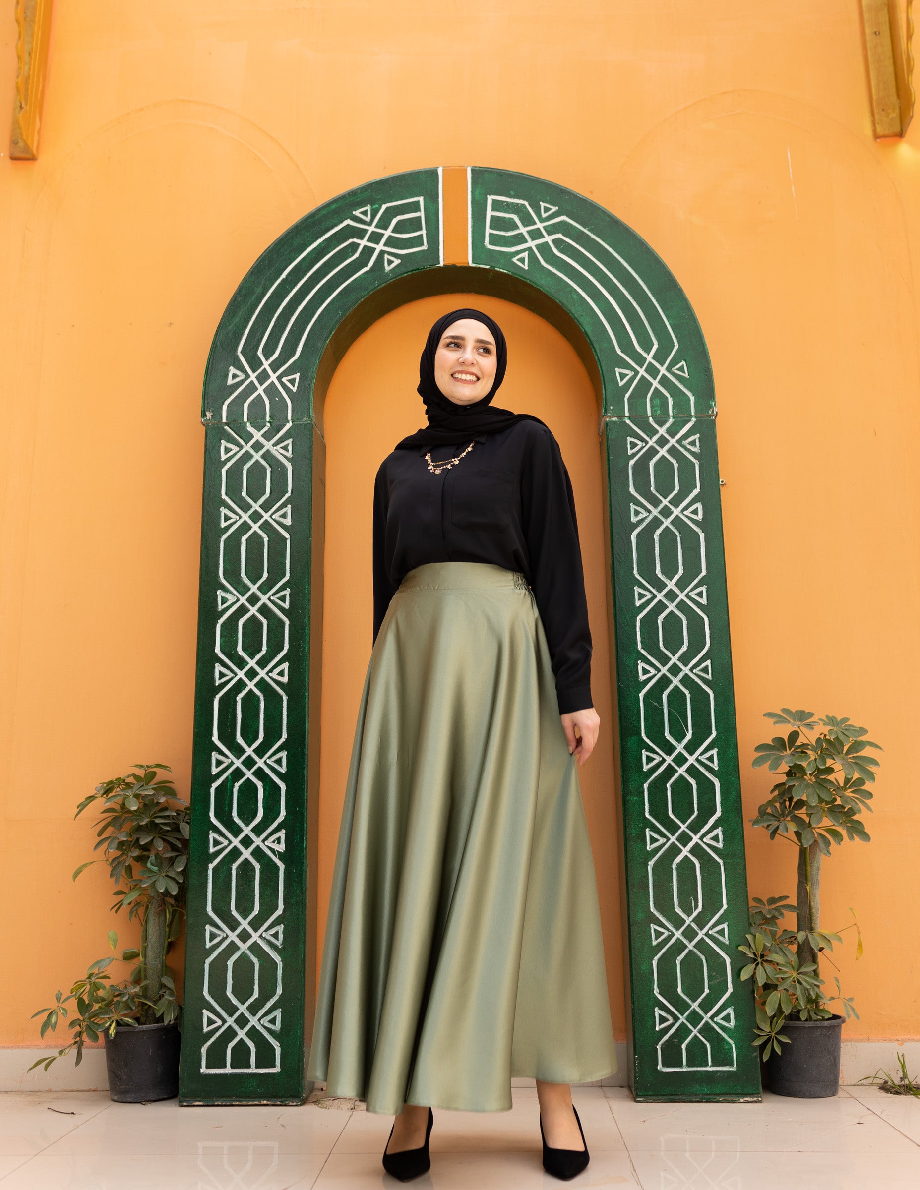 LULU SKIRT | Olive Green