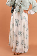 LOTUS SKIRT | Blue Flowers
